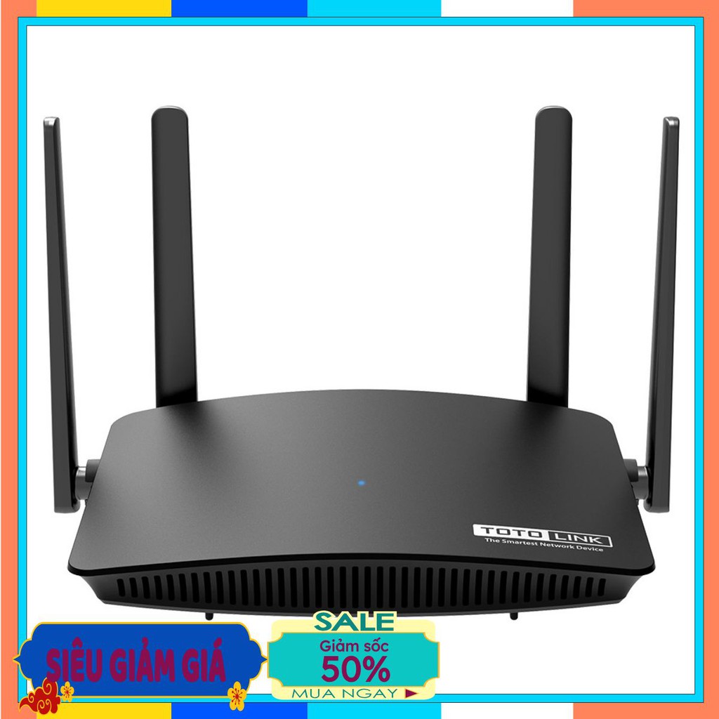 Bộ Phát Wifi Totolink A720R Chuẩn AC1200Mbps 4 Râu - Hàng Chính Hãng