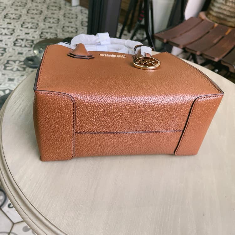 Michael Kors - Túi MK Mercer Medium Pebbled Leather Crossbody Bag - Màu nâu