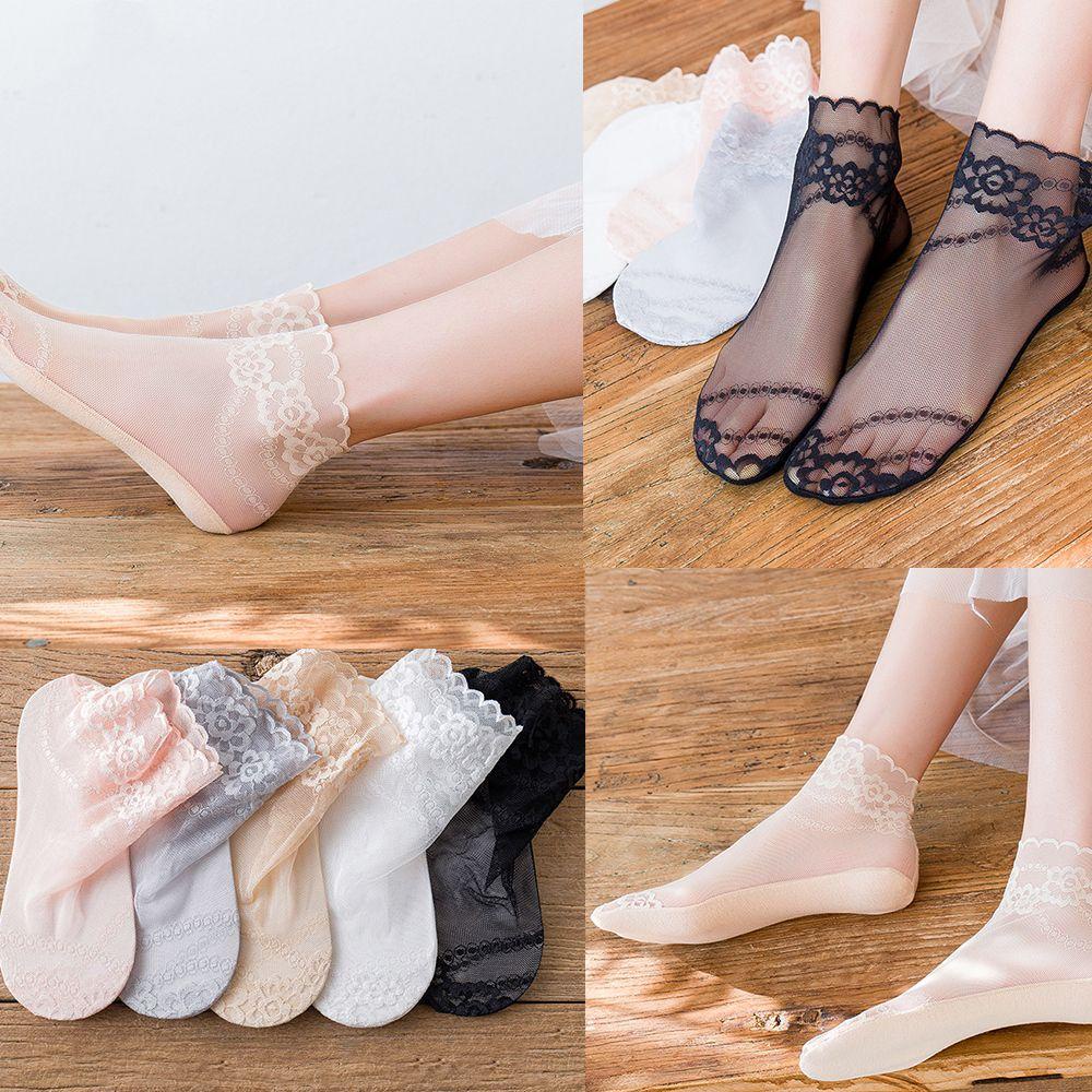 ROWANS Vớ Thuyền Chống Trượt Phối Ren Thời Trang Mùa Hè