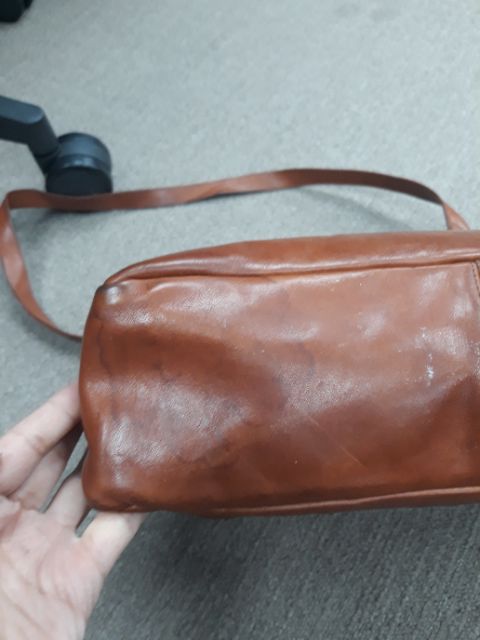 Thanh lý túi da mộc, 2hand, màu nâu vintage