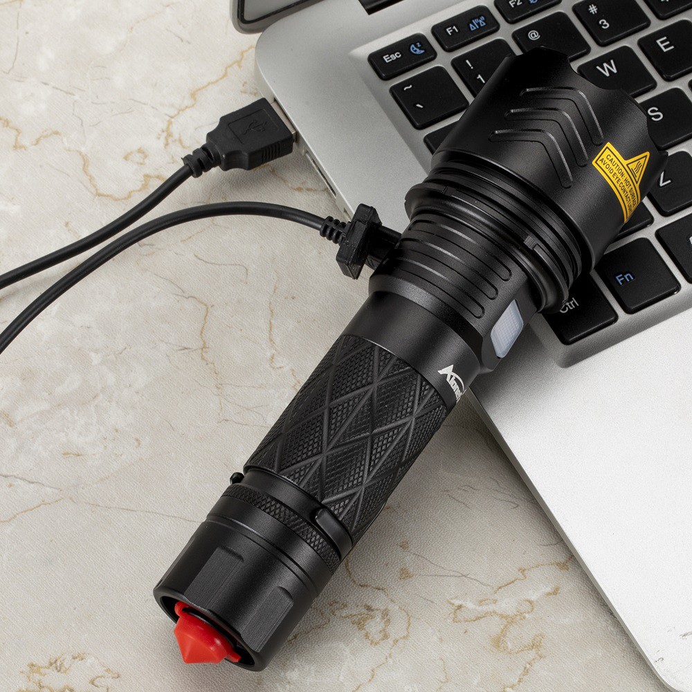 Đèn pin Alonefire H55 XHP90 siêu sáng bóng Led chống thấm nước kèm sạc Usb tiện dụng