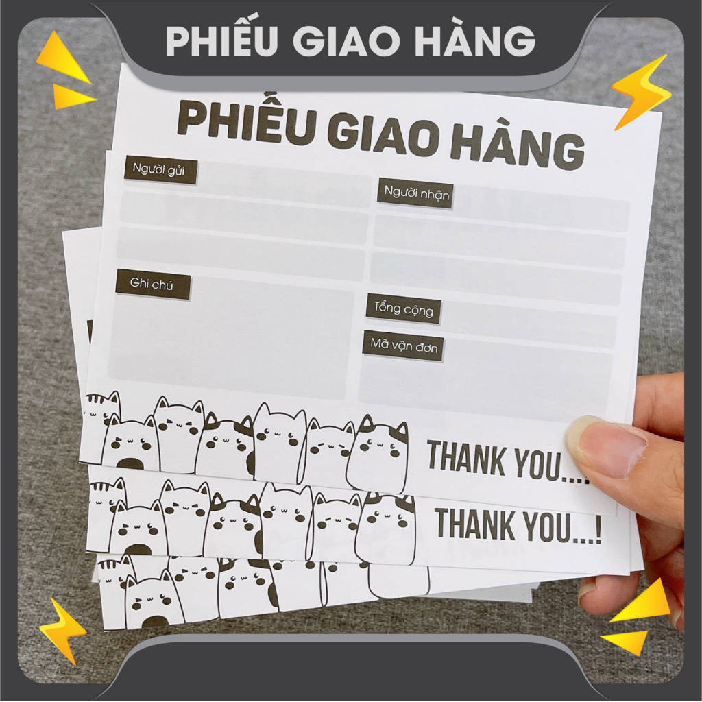 Phiếu giao hàng, phiếu ship hàng giá rẻ