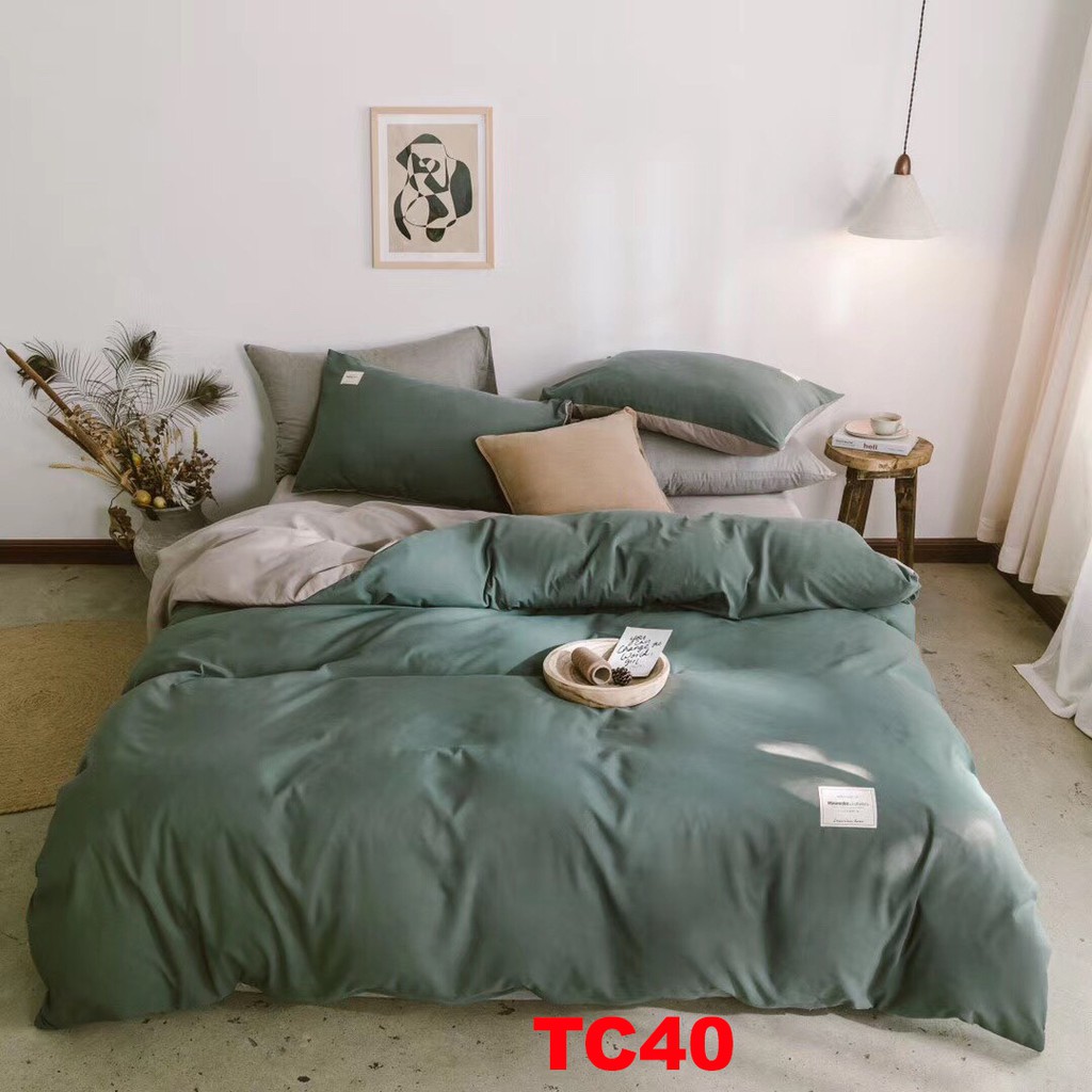 Bộ chăn ga gối Cotton Tici TC39 Cao cấp Sét 4 món màu sắc sang trọng