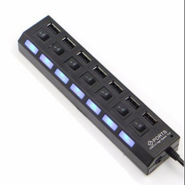 Bộ chia USB 2.0 gia 8 cổng Hub usb 2.0 chất lượng tốt có led cao cấp