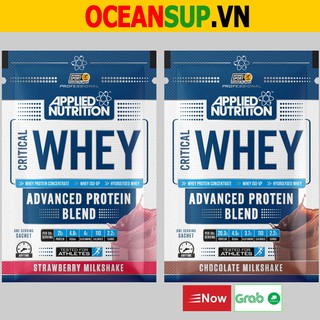 Whey Protein gói Critical Whey (1 LẦN DÙNG) – Applied Nutrition – Whey Hydro + Whey Isolate + Whey Concentrate