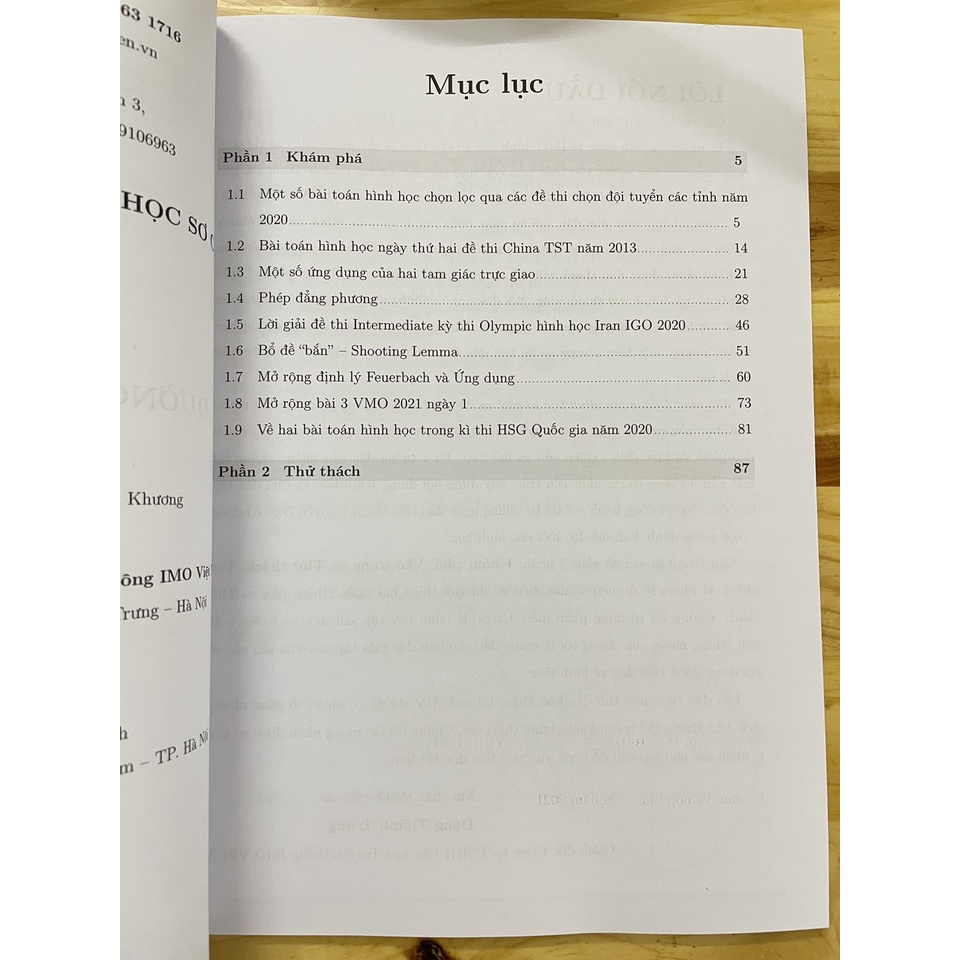 Sách (Combo, Lẻ tùy chọn) Chuyên Đề Đường Vào Hình Học Sơ Cấp tập 1 - tập 2 - tập 3