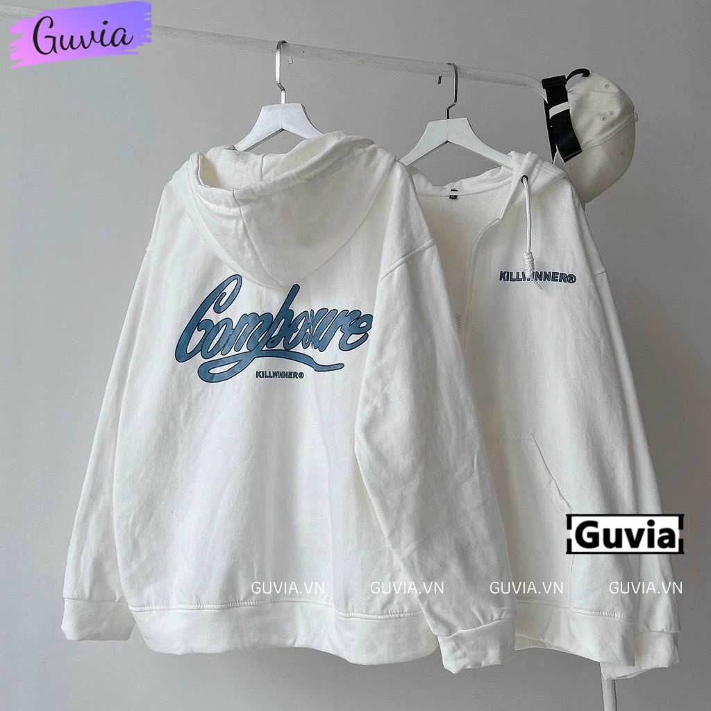 Áo Khoác Nỉ Hoodie KILL WINNER Nam Nữ Ulzzang Unisex, Áo Khoác Dây Kéo Form Rộng GUVIA