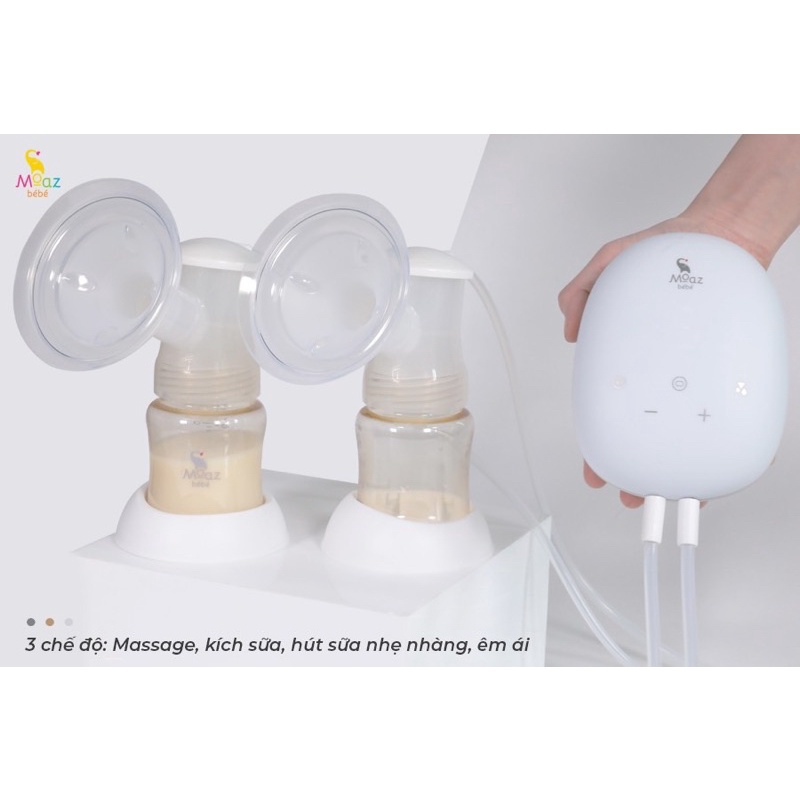 MÁY HÚT SỮA ĐIỆN ĐÔI MOAZ BÉBÉ MB – 029 TẶNG KÈM TÚI ĐỰNG VÀ ĐÁ KHÔ [ BẢO HÀNH 1 NĂM - 1 ĐỔI 1 ]