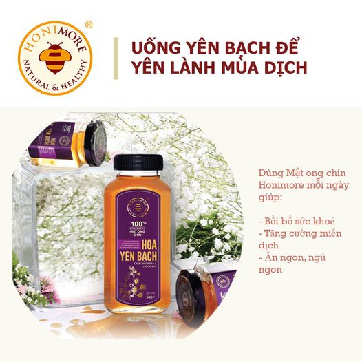 Mật Ong Chín Hoa Yên Bạch Honimore Hũ 500g Chính Hãng - Tinh túy núi rừng Sơn La