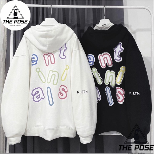 Áo khoác nỉ Hoodie Dây Kéo RS Ulzzang form rộng Unisex bông 2 lớp THE POSE