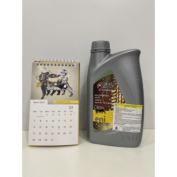 (HCM) Nhớt 2 thì không khói, eni 2T SML, chuyên dùng cho xì po, vespa cổ