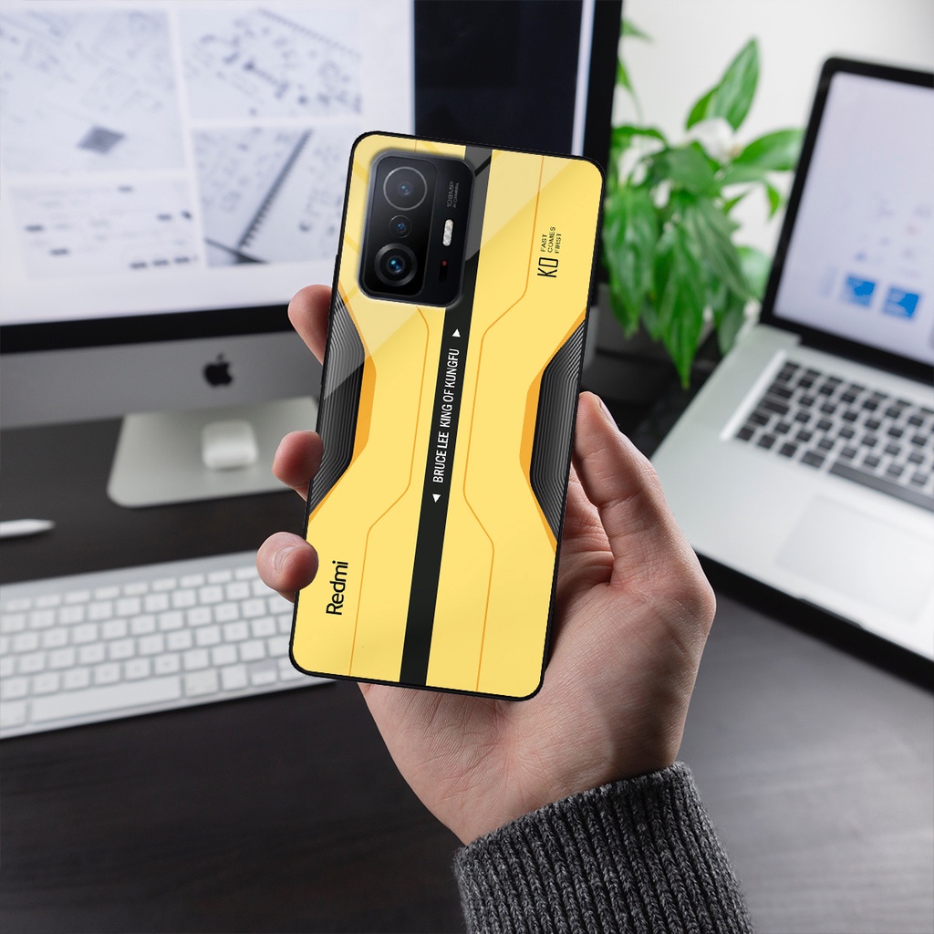 Ốp lưng Xiaomi 11T, 11T Pro - Bruce Lee edition, chất liệu kính cường lực