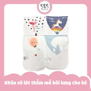 Khăn xô thấm mồ hôi lưng cho bé - Khăn xô lót lưng siêu thấm và thoáng khí