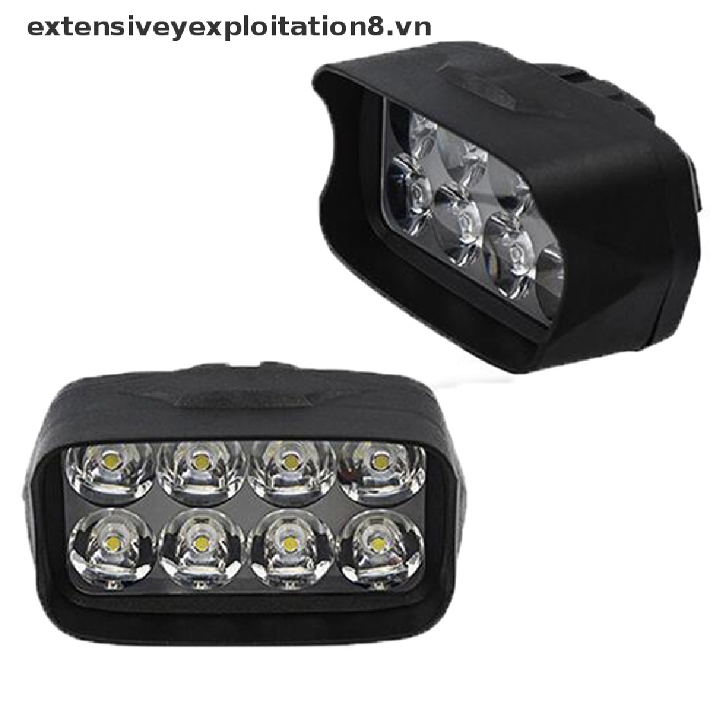 1 Đèn Pha 8 Bóng LED Siêu Sáng Chất Lượng Cao Cho Xe Hơi Xe Máy