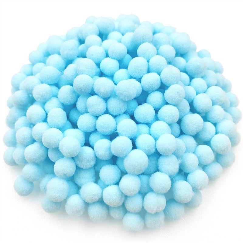 Quả Cầu Lông Xù 10/15mm Mềm Nhiều Màu Sắc Dùng Để Làm Đồ Trang Trí Thủ Công