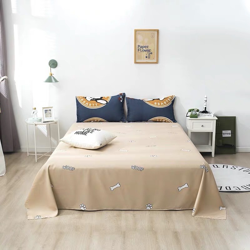 Set Chăn Ga Chó Corghi Cotton Poly Siêu Đáng Yêu Hàng Chuẩn Xuất Nhật (Shinbedding.shop)