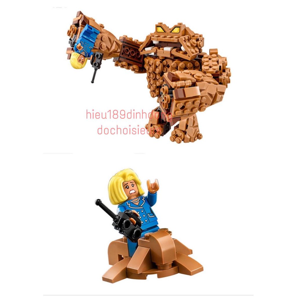 Lắp ráp xếp hình 70904 10632 : người dơi batman tấn công quái vật đất đá 460 mảnh