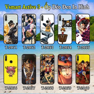 Ốp lưng Vsmart Active 3 dẻo đen in hình One Piece
