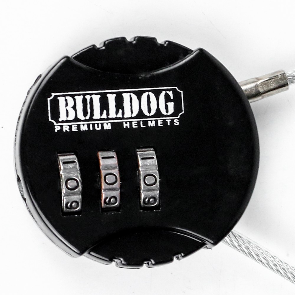 Khóa dây chống trộm mũ bảo hiểm - Khóa số Bulldog