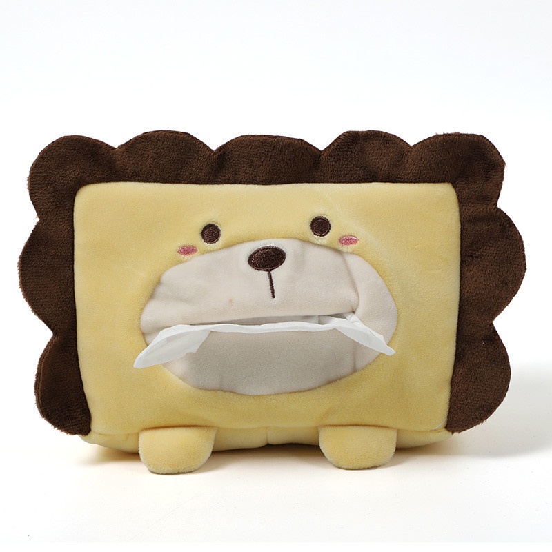 Hộp Đựng Khăn Giấy Gắn Ghế Ngồi Xe Hơi Họa Tiết Hoạt Hình Dễ Thương