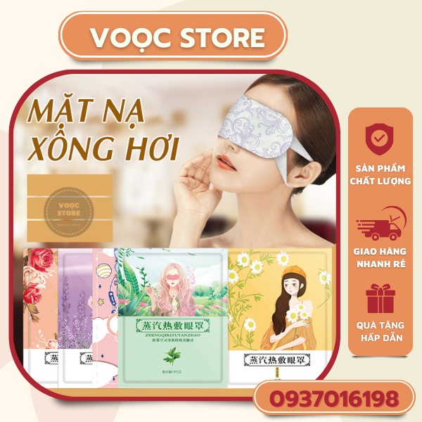 Mặt Nạ Mắt Nóng Xông Hơi Nóng Chườm Mắt Thư Giãn Giảm Mỏi Mắt Ngủ Ngon Mẫu Cô Dâu Gói 1 Miếng M027