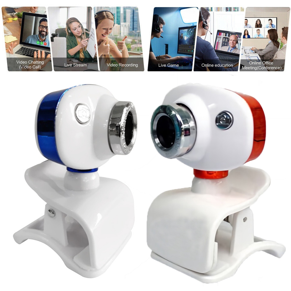 Webcam Hd Có Kẹp Gắn Máy Tính Laptop Cổng Usb Tiện Dụng