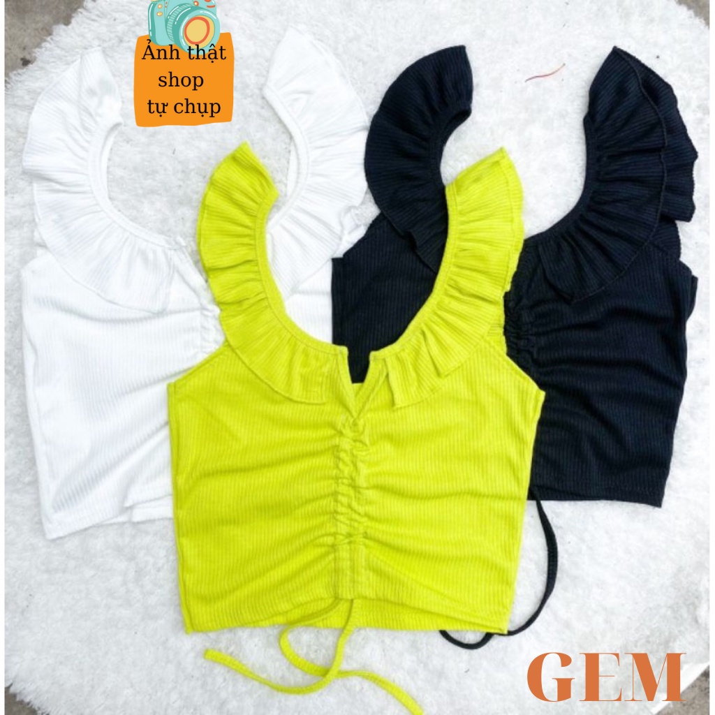 Áo croptop cánh tiên rút dây ngực