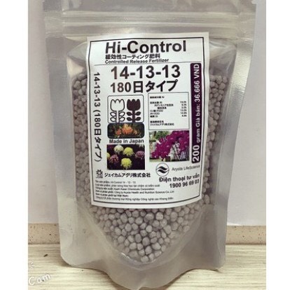 Phân Tan Chậm Nhật Bản Hi-Control 14-13-13 Gói 200g