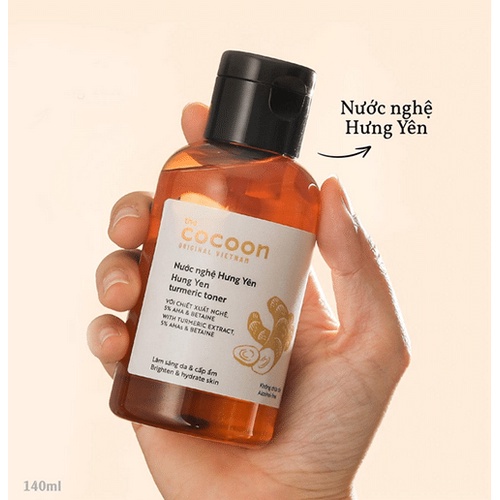 Nước Cân Bằng Cấp Ẩm Nghệ Hưng Yên Cocoon Turmeric Toner 140ml