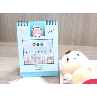 Lịch 2018 để bàn bts hello
