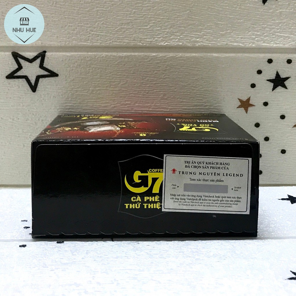 Cafe đen hòa tan Trung Nguyên G7 2 in 1 (hộp 15 gói x 16g)
