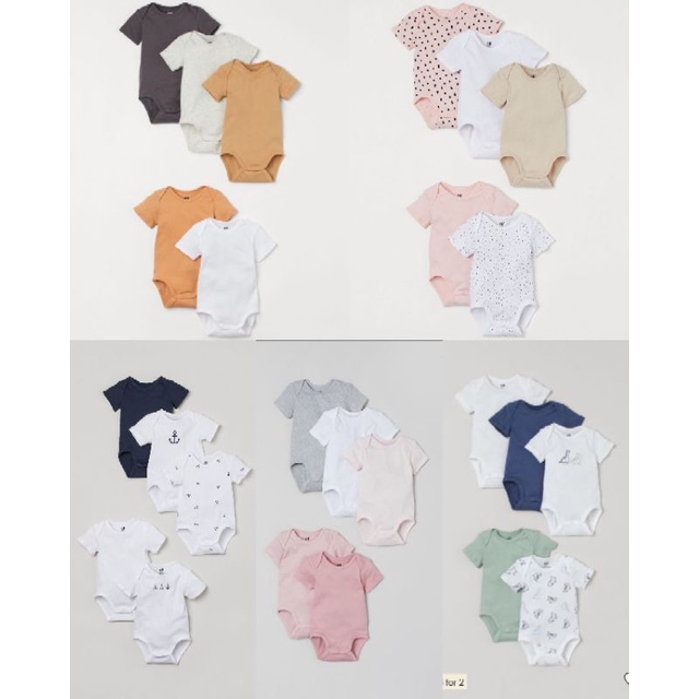 (108)Set 5 body cộc bé trai/bé gái HM