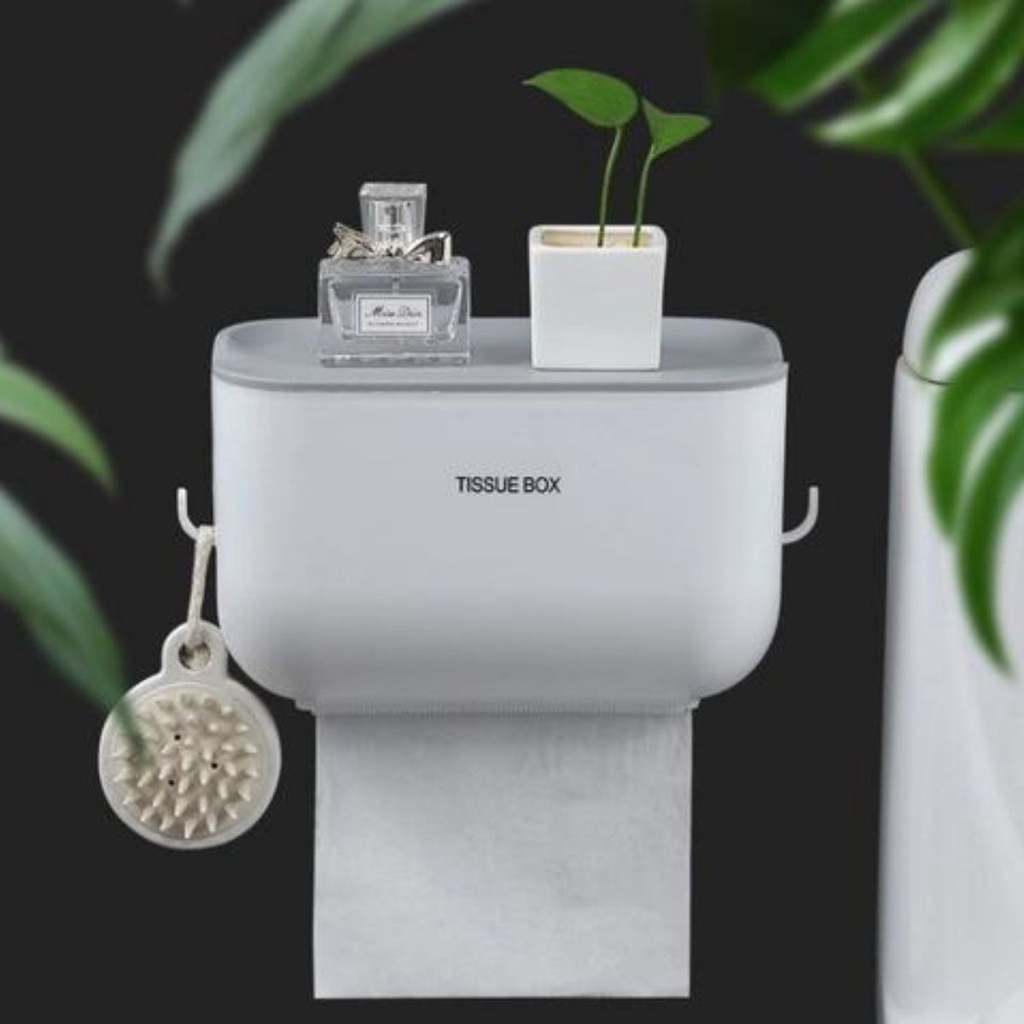Kệ Đựng Giấy Vệ Sinh Dán Tường Chống Thấm Vi Khuẩn Chất Liệu Nhựa Cao Cấp Siêu Tiện Lợi Kotic_shop