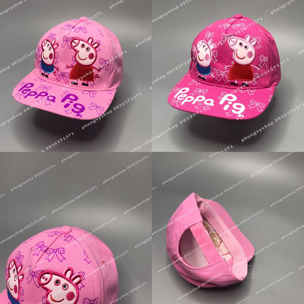 Bé 2.5-7 tuổi/ Mũ lưỡi trai bóng chày trẻ em trai gái phungvyshop- nón KET trung PEPPA PIG