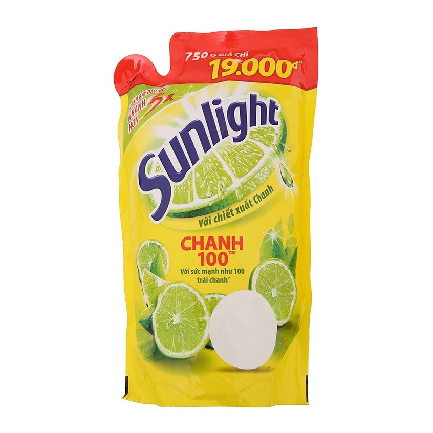 Nước Rửa Chén Bát Sunlight Túi 750G