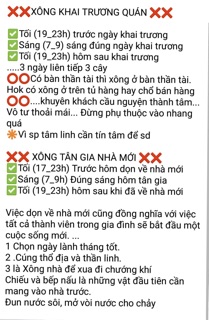 Nhang xông phong thuỷ combo 10 cây