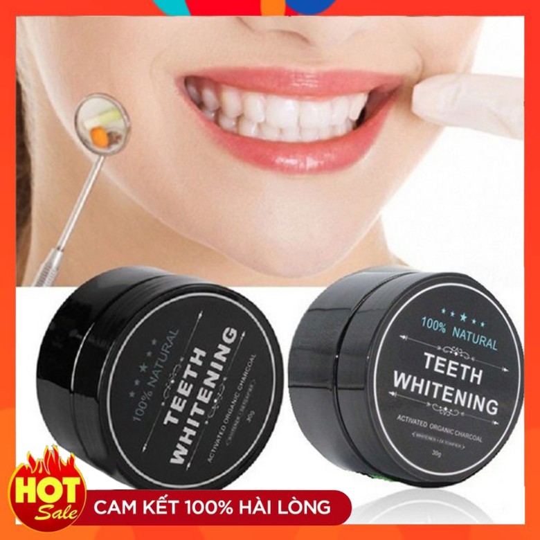 🔥RẺ VÔ ĐỊCH🔥 Bột trắng răng than tre hoạt tính Teeth Whitening Nhật Bản - Hiệu quả sau 7 ngày sử dụng