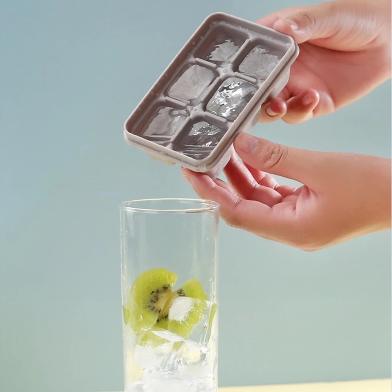 [Home Ice Cube Molds with Lid] [Sealed Anti-stringing Six-compartment Ice Box] [Cold Drink Freezing Mold, Ice Ball Homemade Gods]