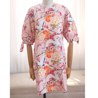 Ceci Cela - Đầm Gấm Họa Tiết Hạc