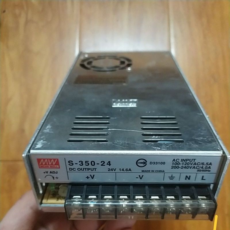 Nguồn Meanwell 24V-20A S-350-24 24V-14.5A, 24V-18.8A SE-450-24, Meanwell LRS-350-24 24V-14.6A. Hàng cũ.