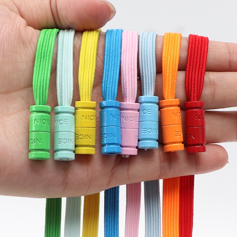 1 Cặp Dây Giày Co Giãn Không Cần Buộc Nhiều Màu Sắc