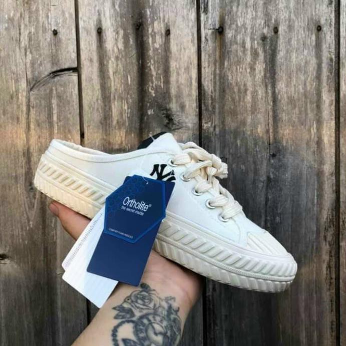 ✅[ Full Box🌺] SỤC ĐẠP GÓT NY CÁC MÀU , Giày lười MLB, dép nữ đẹp | BigBuy360 - bigbuy360.vn