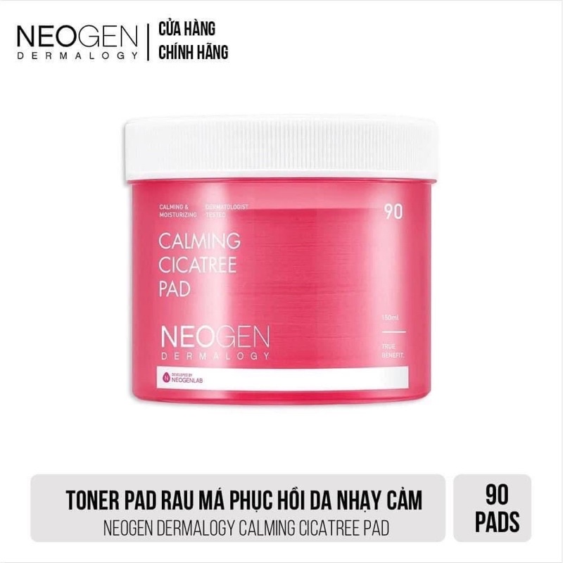 Pad Tẩy Da Chết Rau Má Neogen Dermalogy Calming Cica Tree