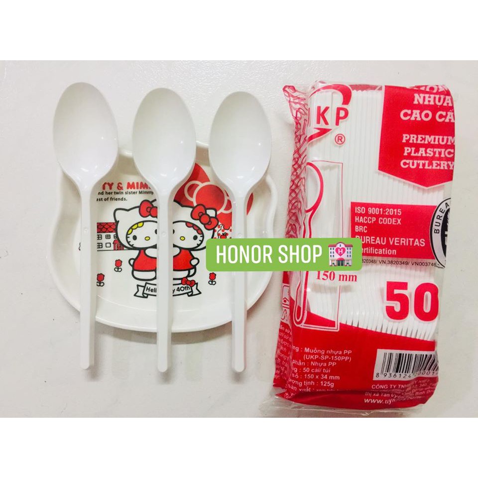 MUỖNG NHỰA CAO CẤP (set 50 cái)