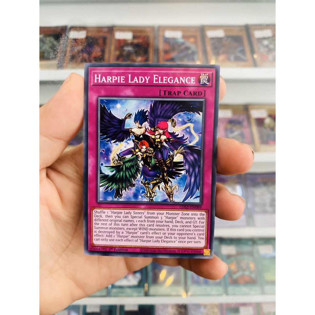 Thẻ Bài YugiOh! Mã LDS2-EN089 - Harpie Lady Elegance - Common - 1st Edition