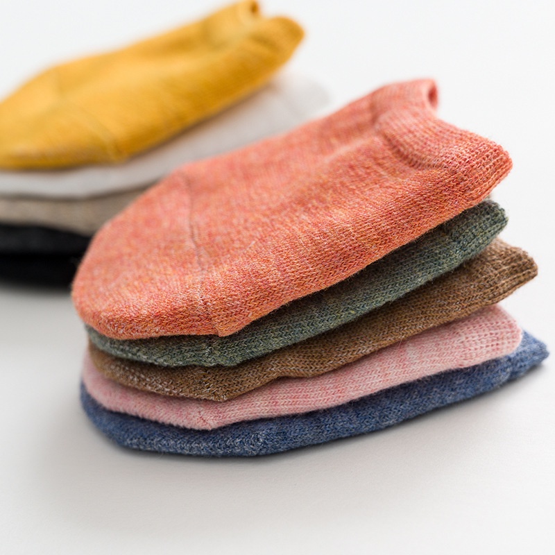 1 Đôi Vớ Cotton Nửa Bàn Chân Chống Trượt Thoáng Khí Màu Sắc Ngọt Ngào Thời Trang Mùa Hè Cho Nữ