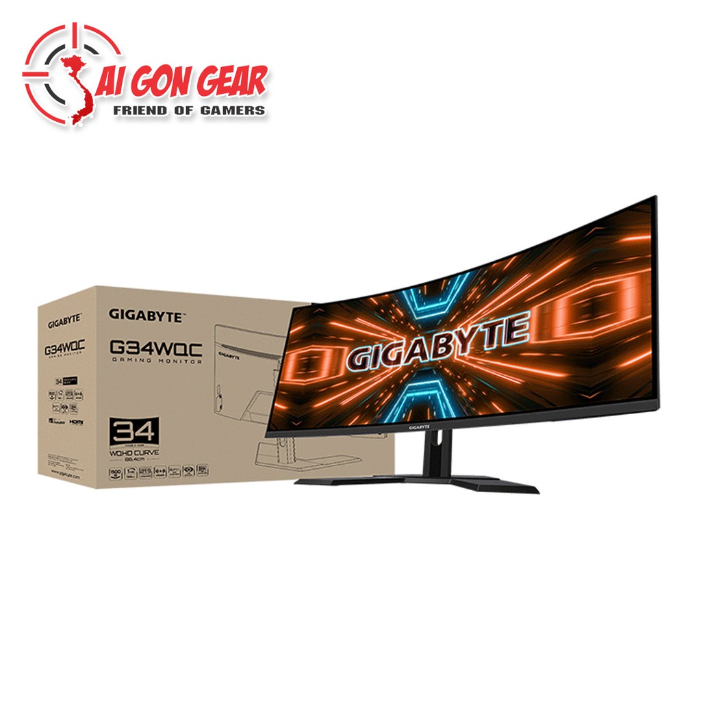 Màn Hình Cong GIGABYTE G34WQC - EK 34inch