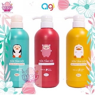 Sữa tắm gội AGI 2 in 1 cho bé 500ml