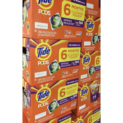 &lt;CHÍNH HÃNG&gt; Viên giặt xả Tide Pods 3in1 42 viên