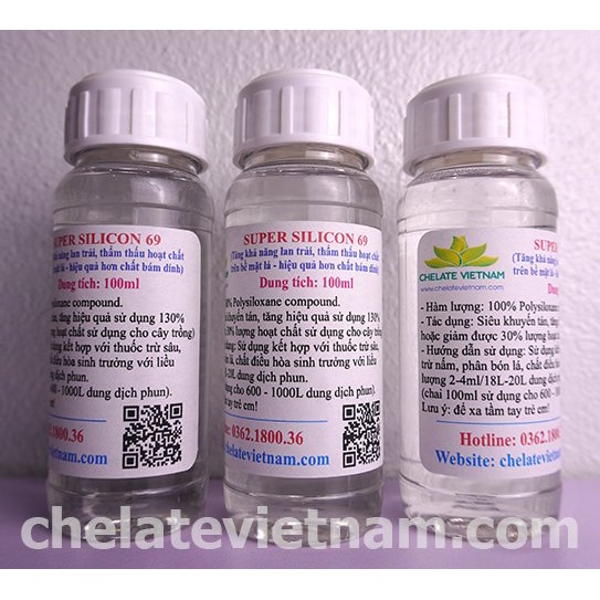 Super Silicon 69 - Tăng khả năng lan trải, thẩm thấu hoạt chất trên bề mặt lá
